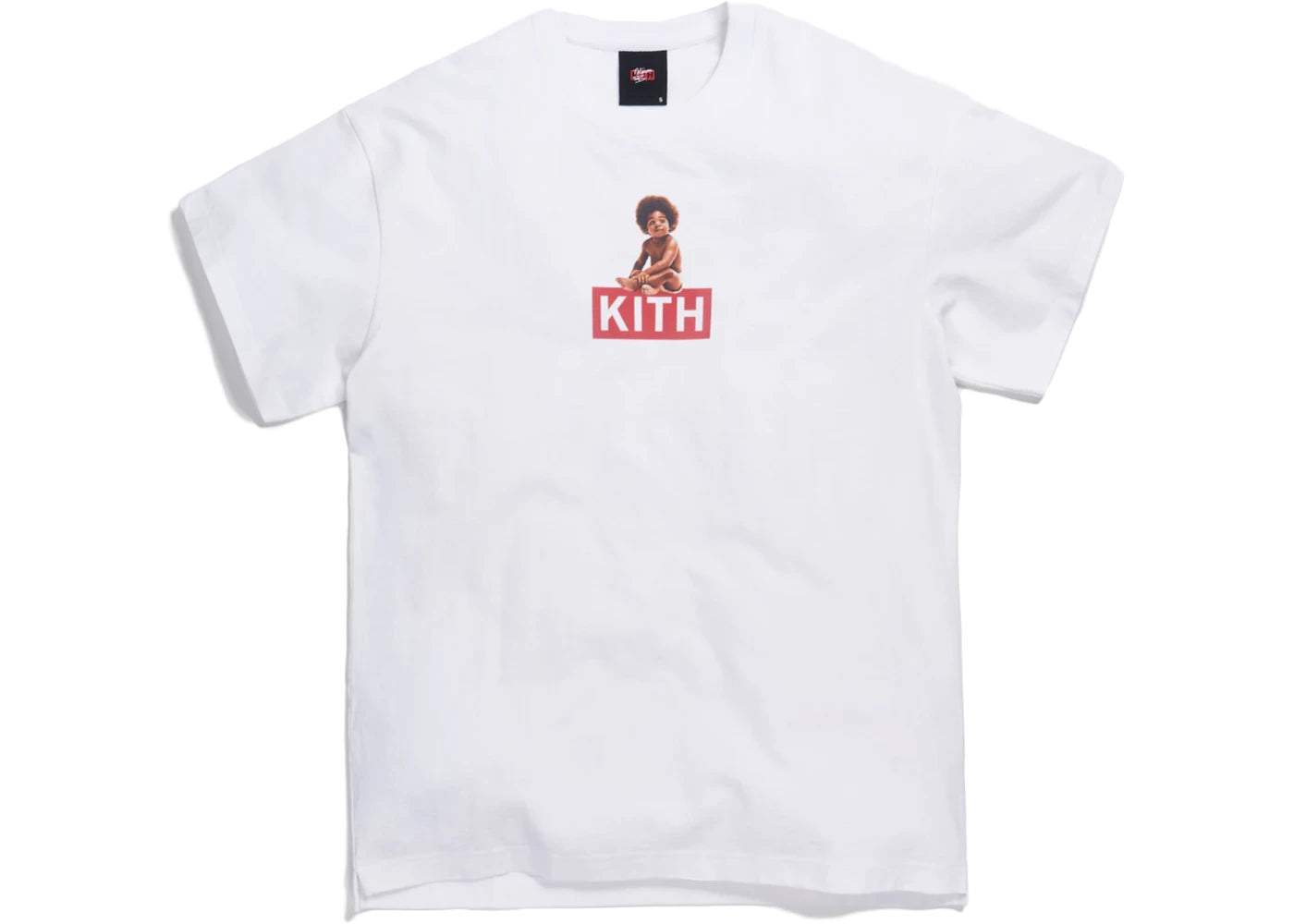 kith x biggie classic logo tee white