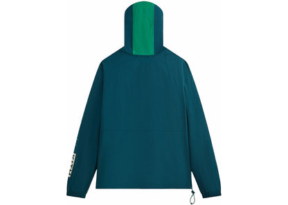 kith x columbia wind anorak midnight teal