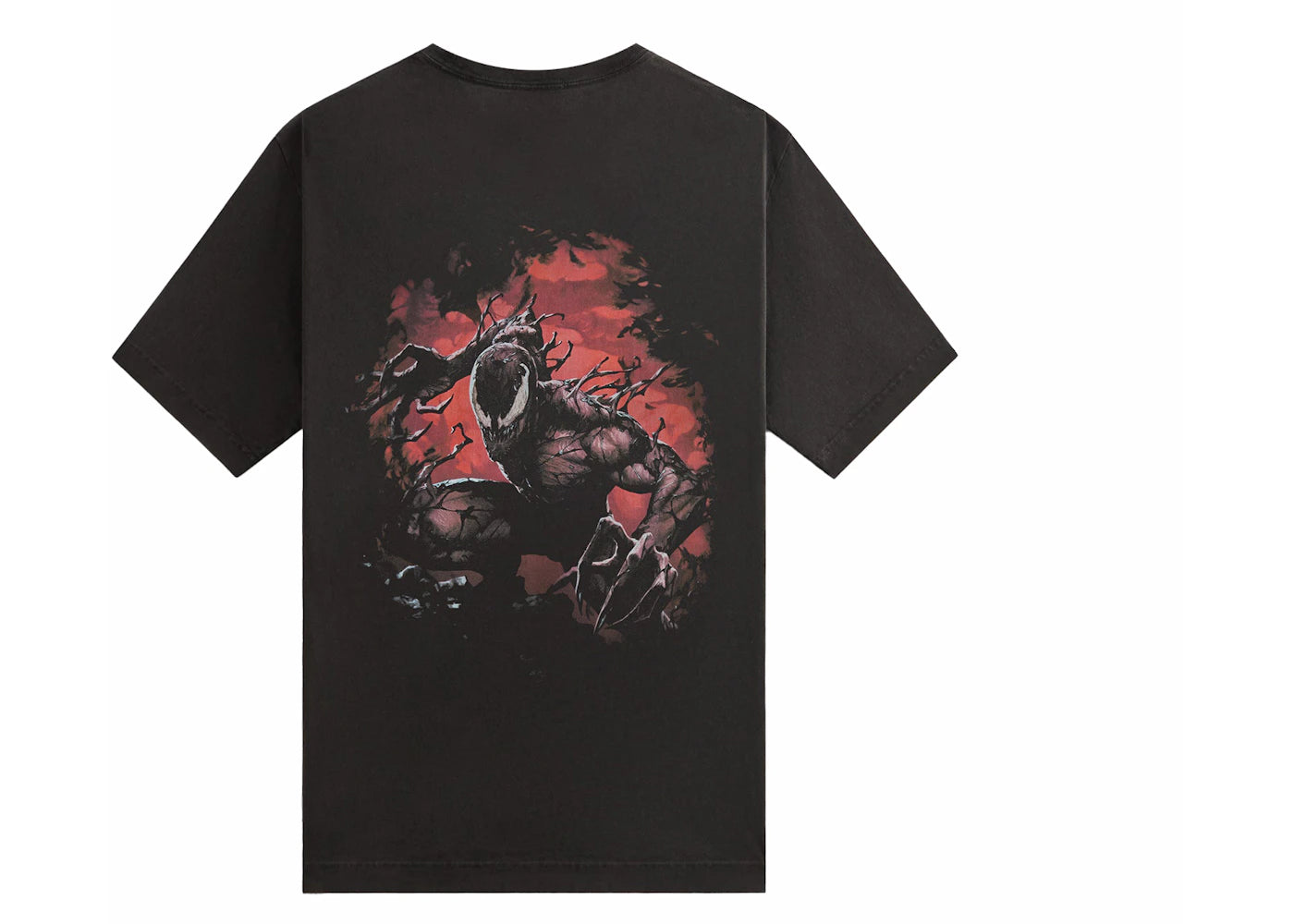 kith x marvel symbiote vintage tee black