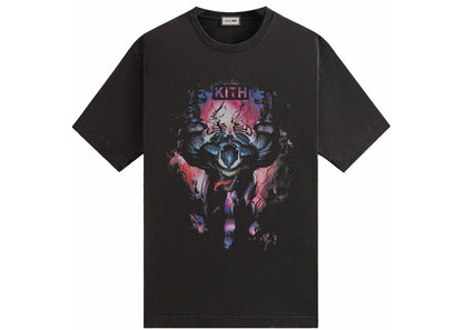 kith x marvel symbiote vintage tee black