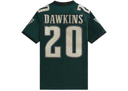 kith x mitchell & ness nfl brian dawkins jersey pea green