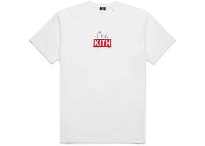 kith x peanuts doghouse tee white