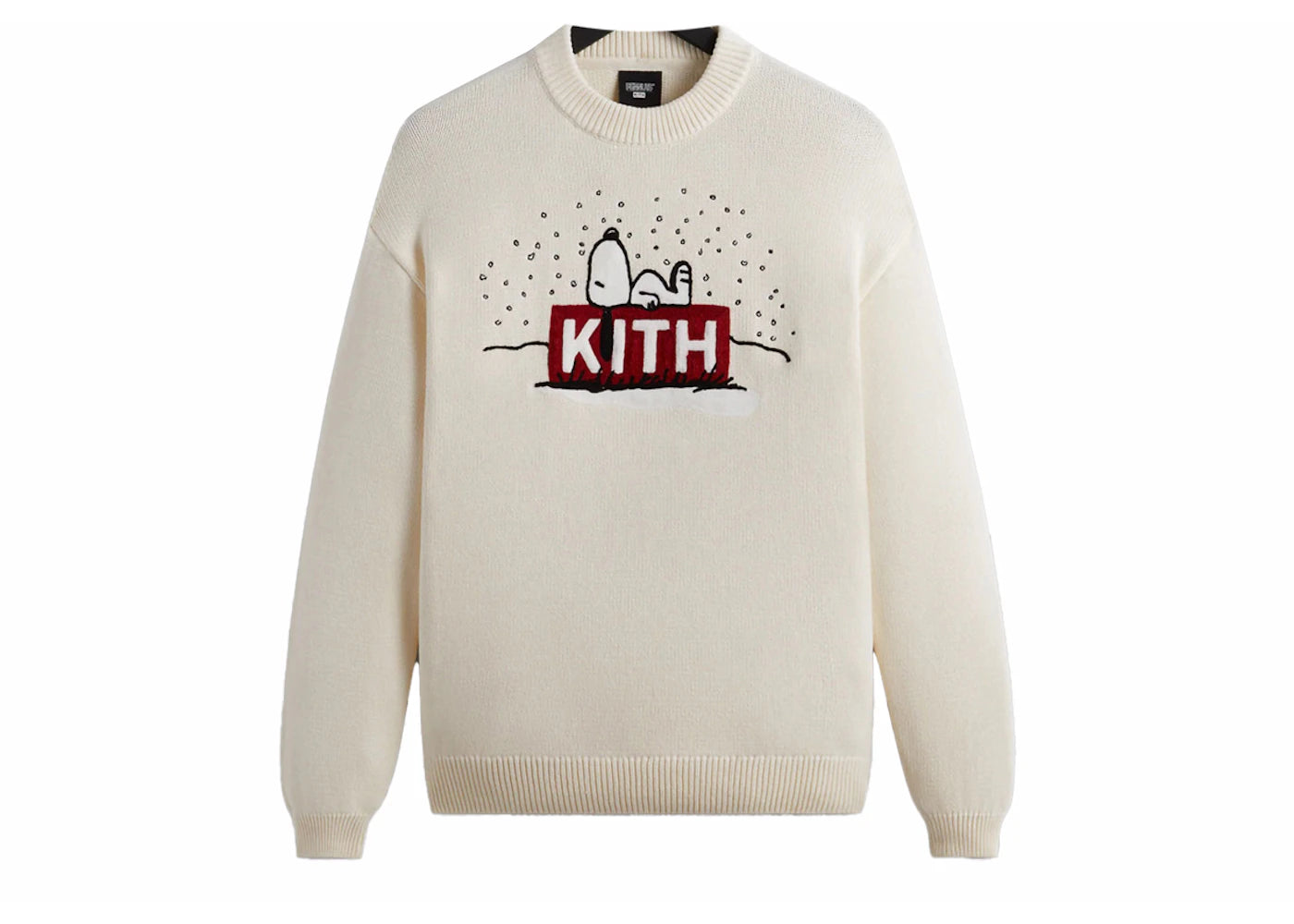 kith x peanuts snoopy sweater sandrift