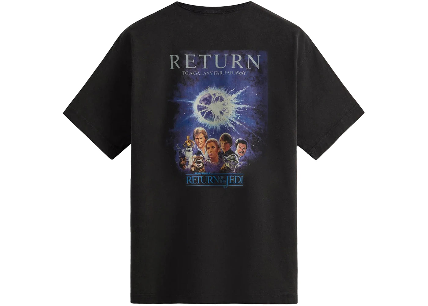 kith x star wars return of the jedi poster vintage tee black ph