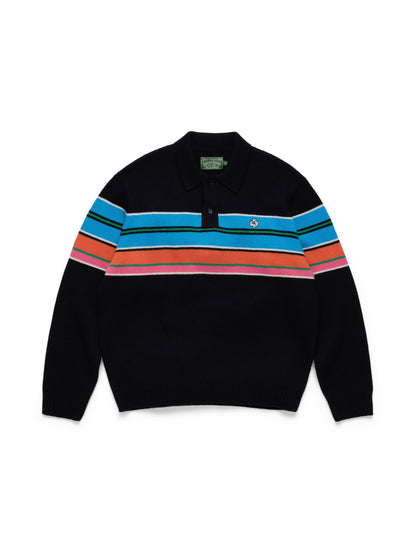 Denim Tears Knit Striped Polo Sweater Multi