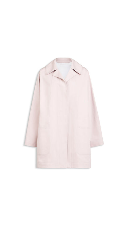 Alaïa A-Line Silk Cotton Coat
