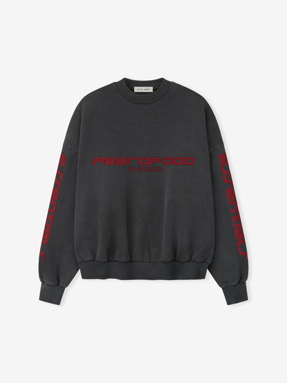 Essentials Chicago Heavy Fleece Cropped Sweatshirt Iron Grey