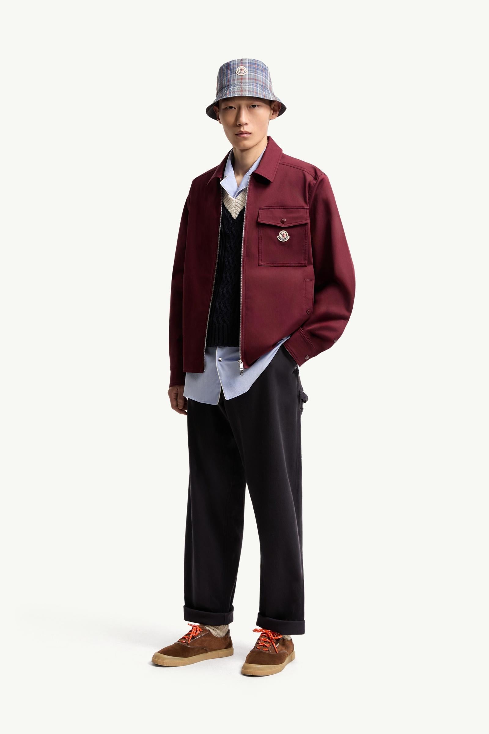 Moncler Cargo Cotton Blend Gabardine Pants Navy Blue Navy Blue