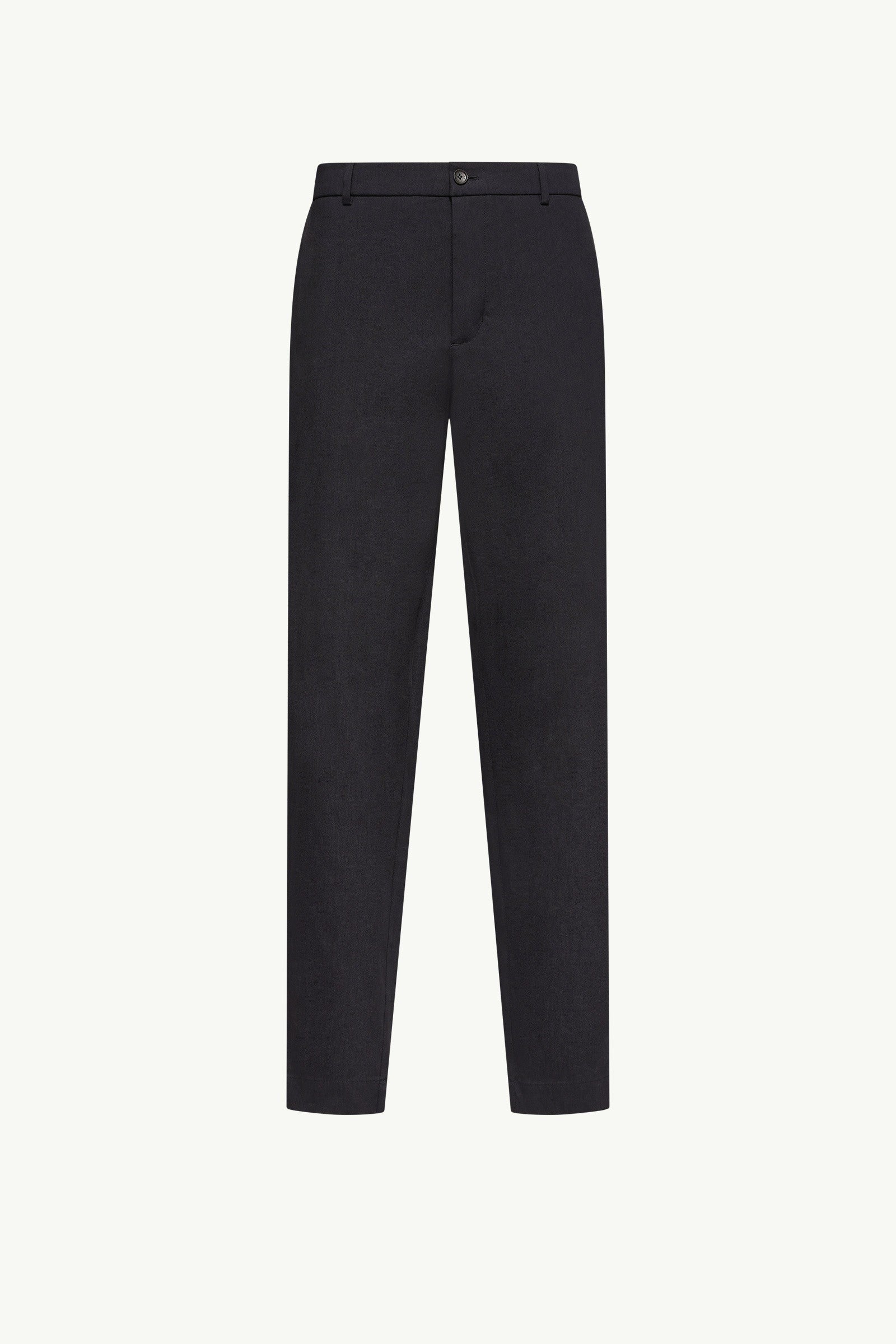 Moncler Technical Linen Blend Pants Navy Blue Navy Blue