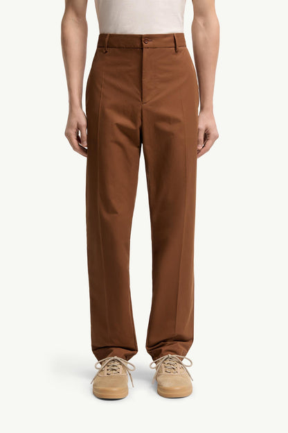 Moncler Technical Cotton Blend Pants Light Brown Light Brown