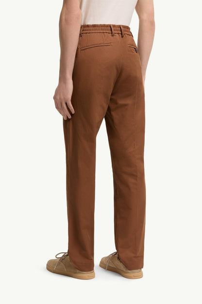 Moncler Technical Cotton Blend Pants Light Brown Light Brown