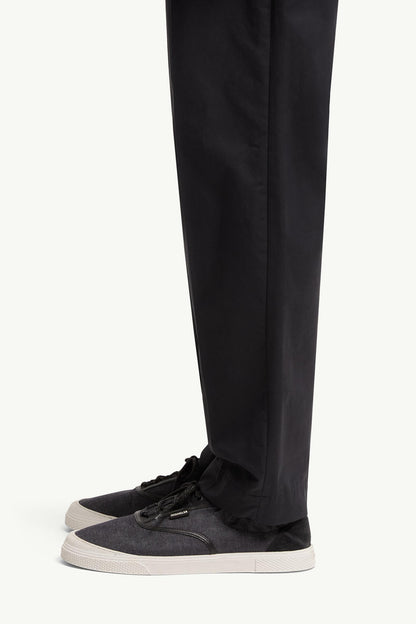 Moncler Technical Cotton Blend Pants Navy Blue Navy Blue