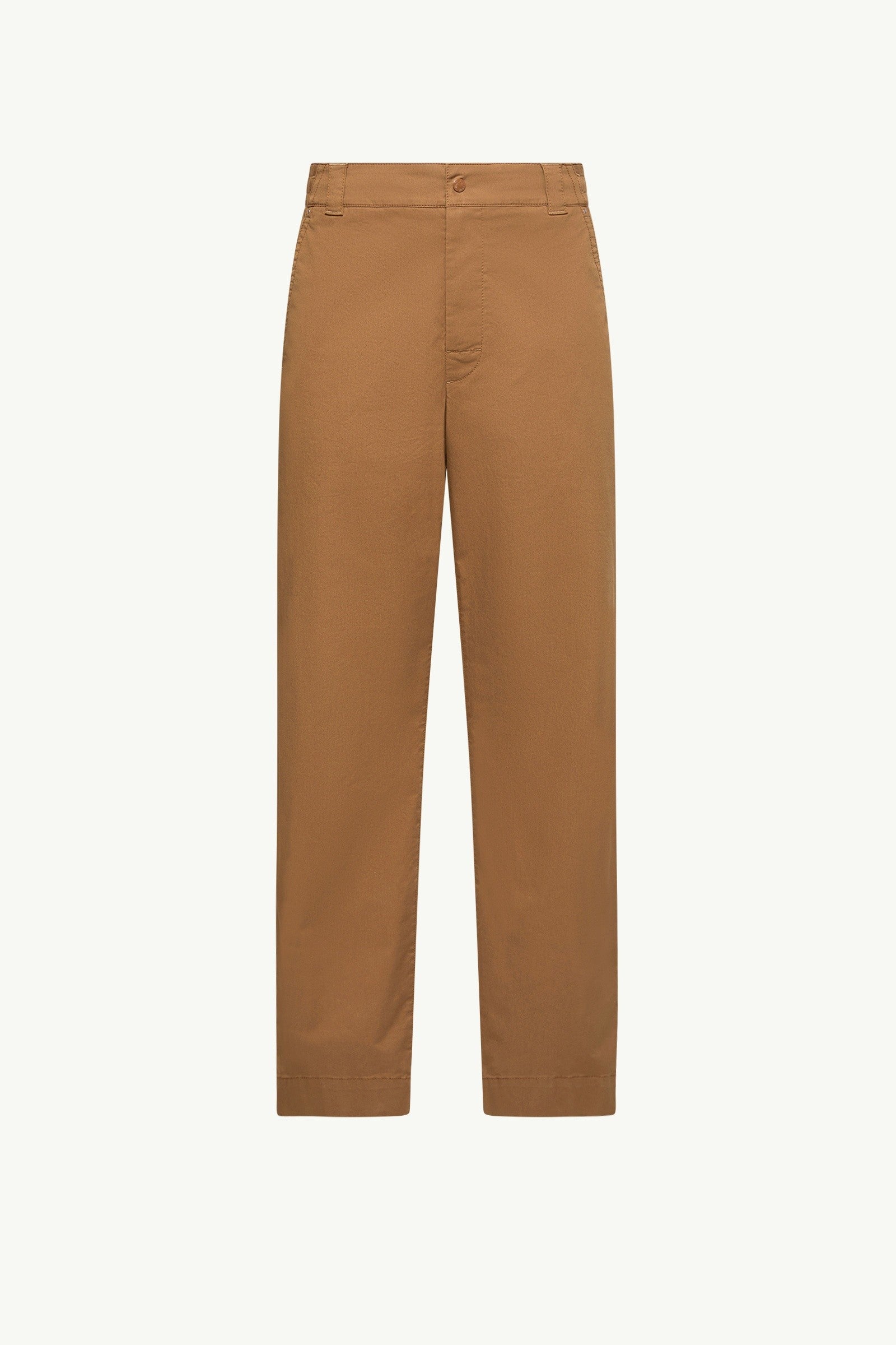 Moncler Cotton Blend Gabardine Pants Light Brown Light Brown