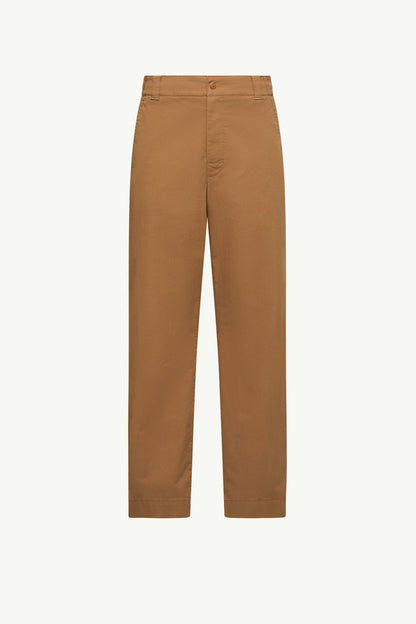 Moncler Cotton Blend Gabardine Pants Light Brown Light Brown