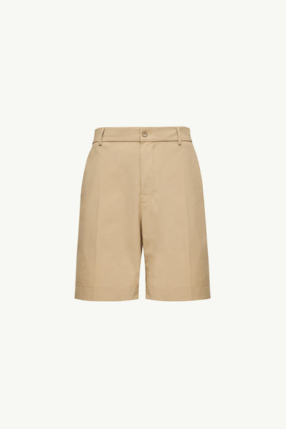 Moncler Seersucker Shorts Light Beige Light Beige