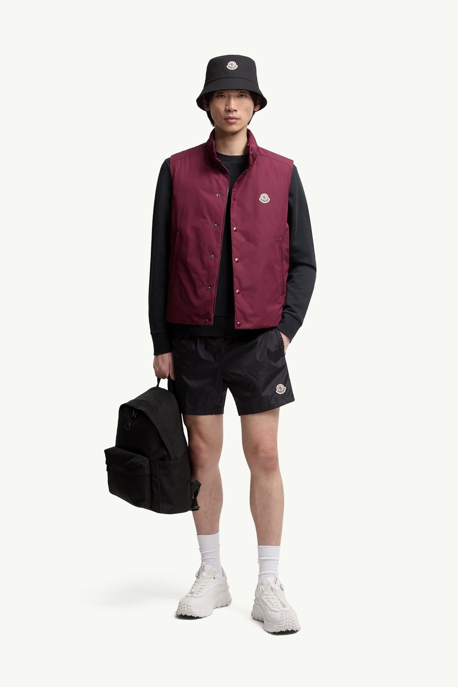 Moncler Logo Patch Swim Shorts Night Blue Night Blue