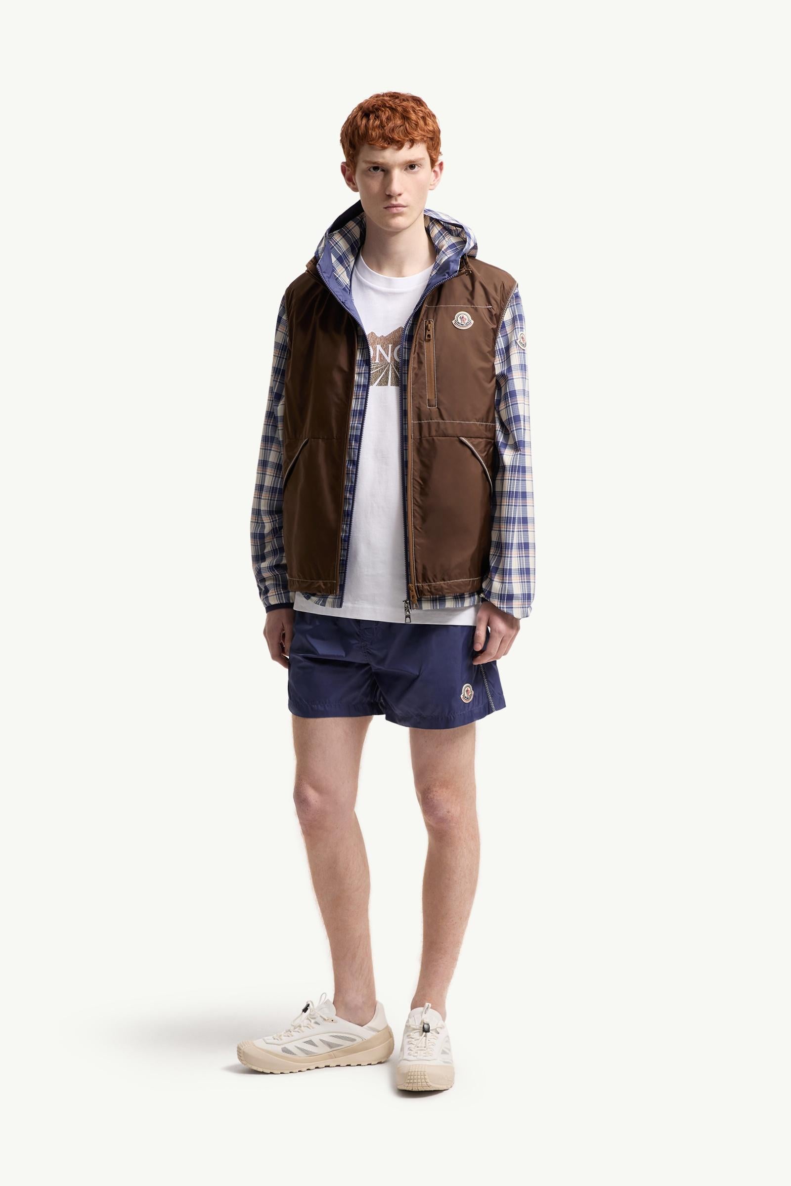 Moncler Logo Swim Shorts Cobalt Blue Cobalt Blue