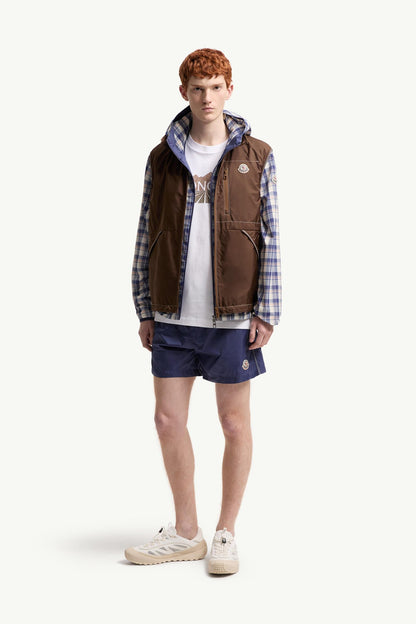 Moncler Logo Swim Shorts Cobalt Blue Cobalt Blue