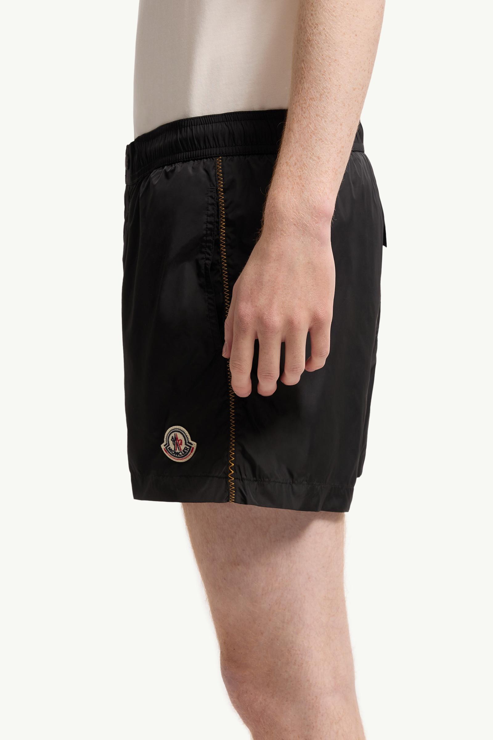 Moncler Logo Swim Shorts Black Black