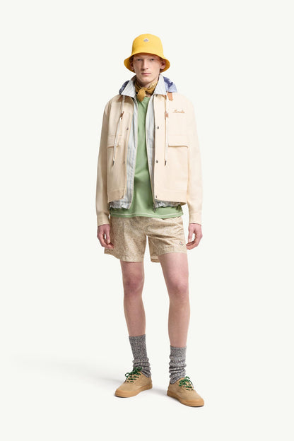 Moncler Paisley Print Swim Shorts Light Beige Light Beige