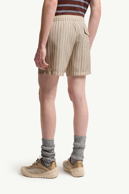 Moncler Striped Swim Shorts Light Beige Light Beige