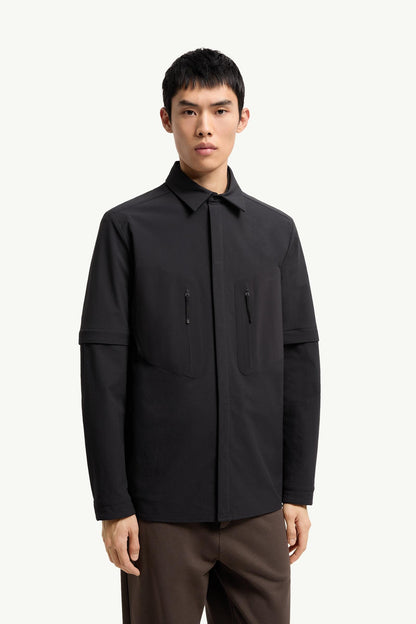 Moncler Logo 2-In1 Shirt Jacket Black Black