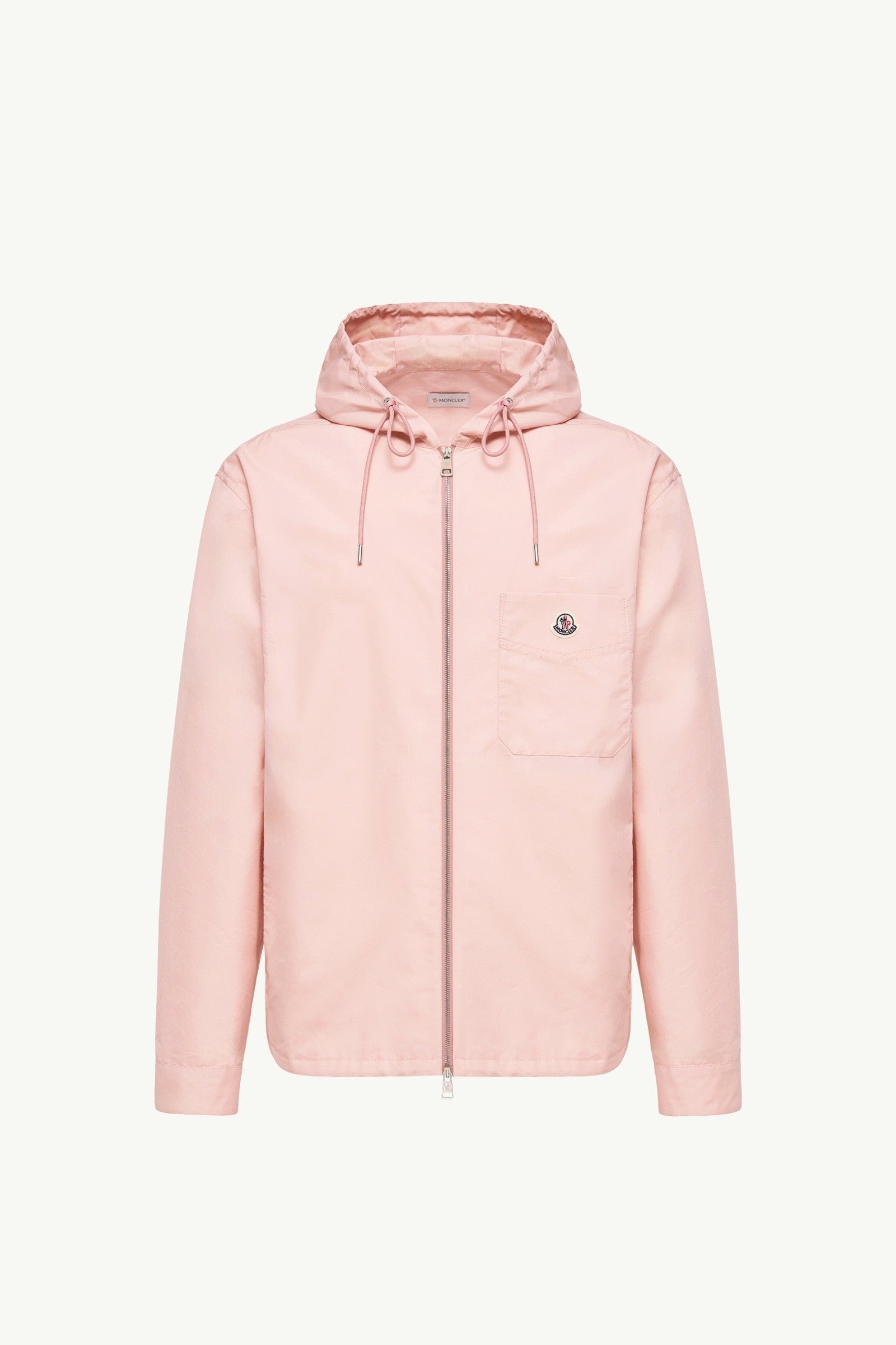 Moncler Cotton Blend Poplin Shirt Jacket Pink Pink