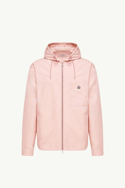 Moncler Cotton Blend Poplin Shirt Jacket Pink Pink
