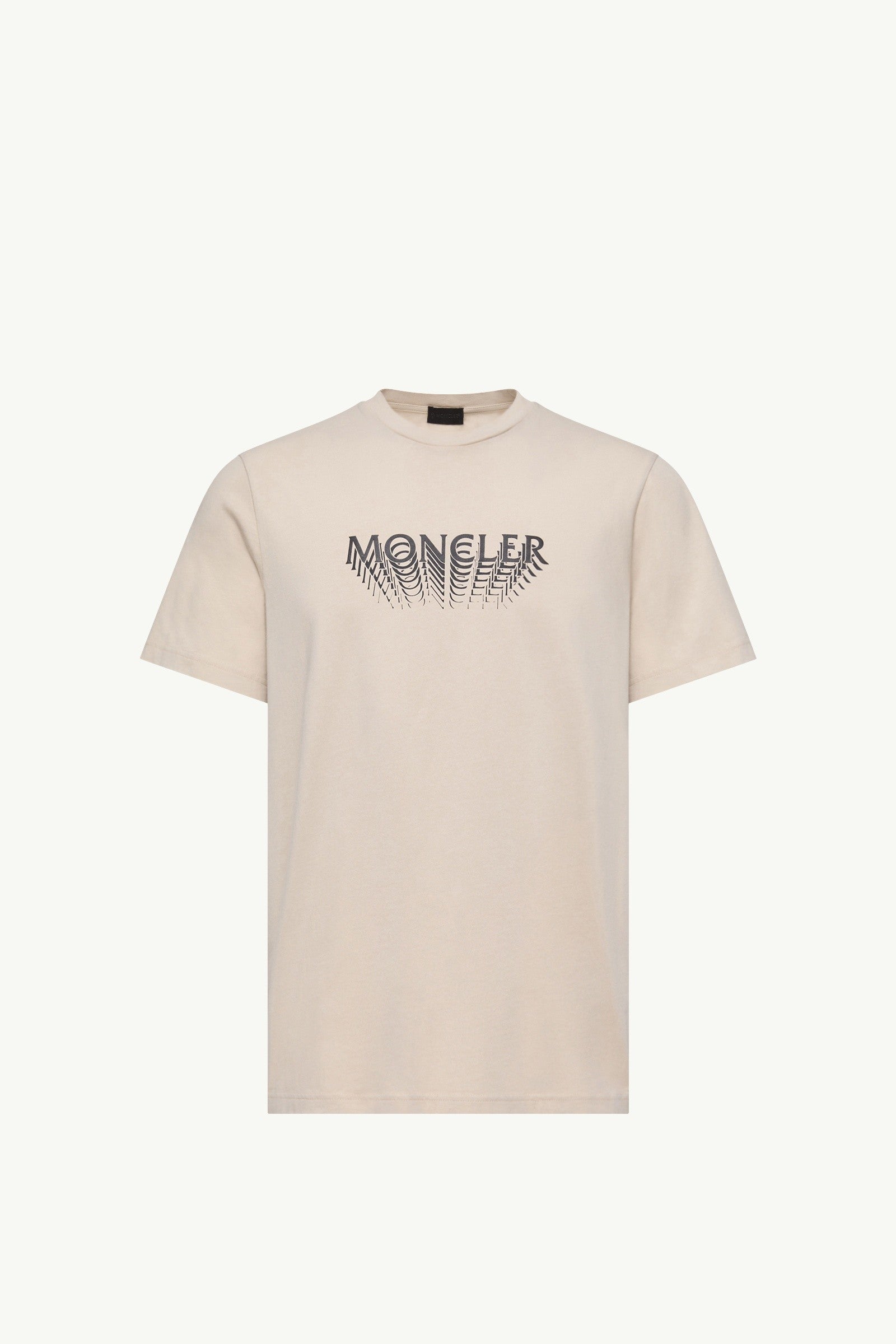 Moncler Logo Cotton Jersey T-Shirt Light Beige Light Beige