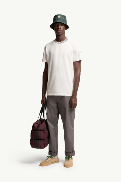 Moncler Logo-Trimmed Cotton T-Shirt Off White Off White