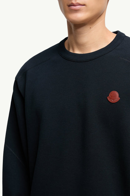 Moncler Stitch-Detailed Sweatshirt Navy Blue Navy Blue