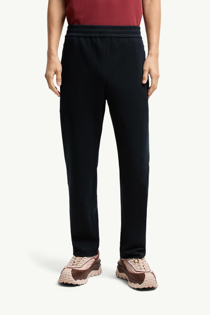 Moncler Stitch-Detailed Sweatpants Navy Blue Navy Blue