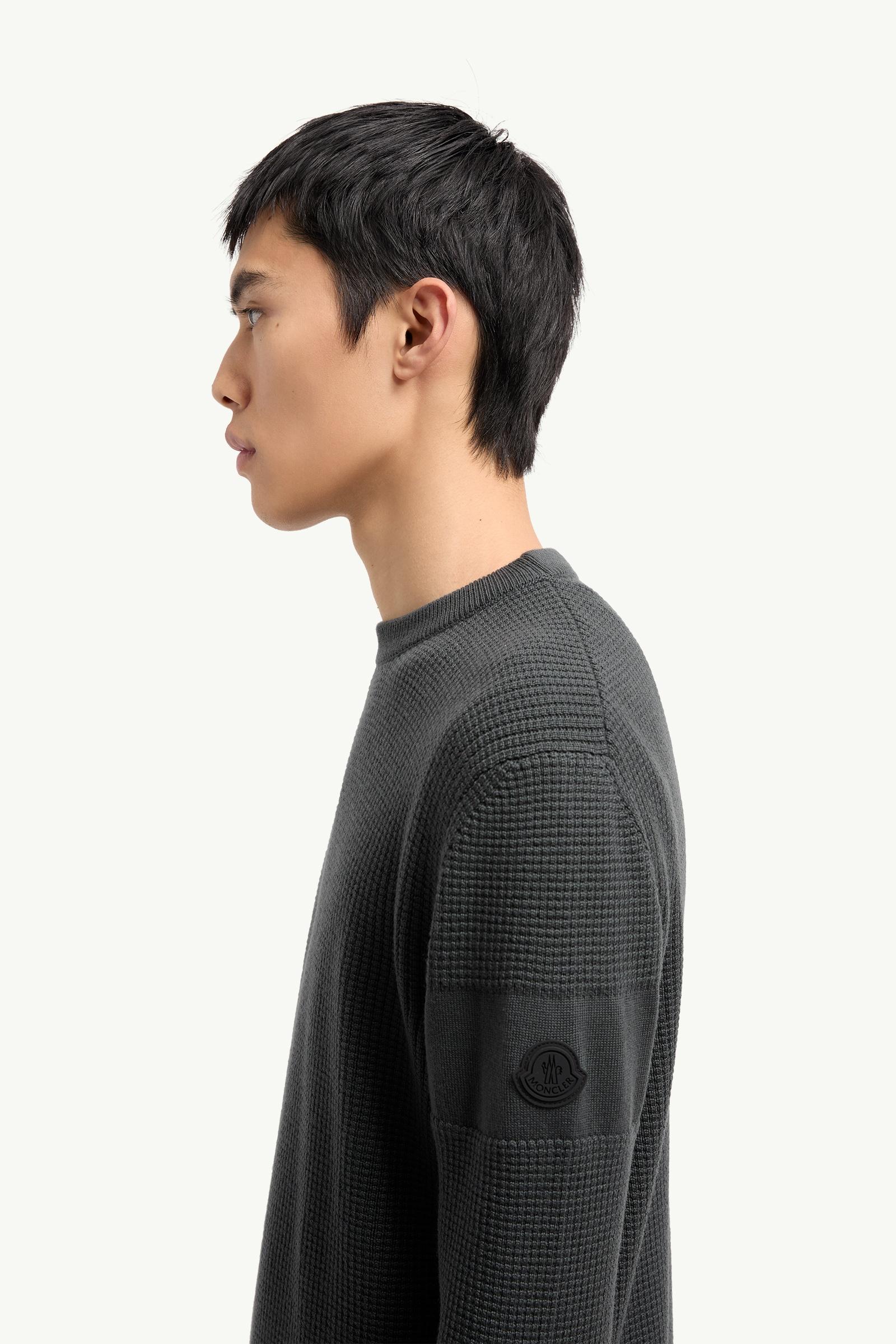 Moncler Logo Wool Sweater Dark Grey Dark Grey