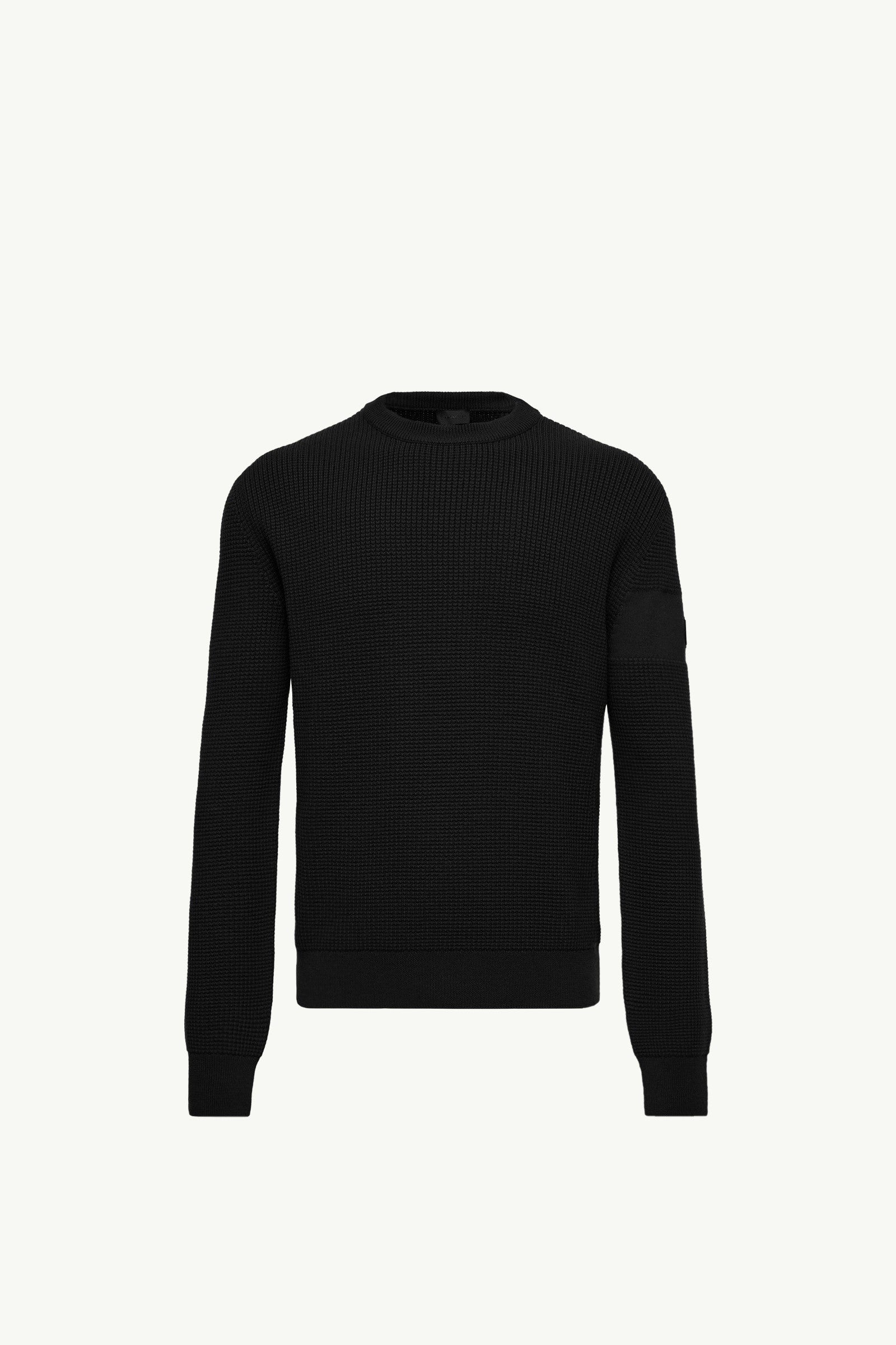 Moncler Logo Wool Sweater Black Black