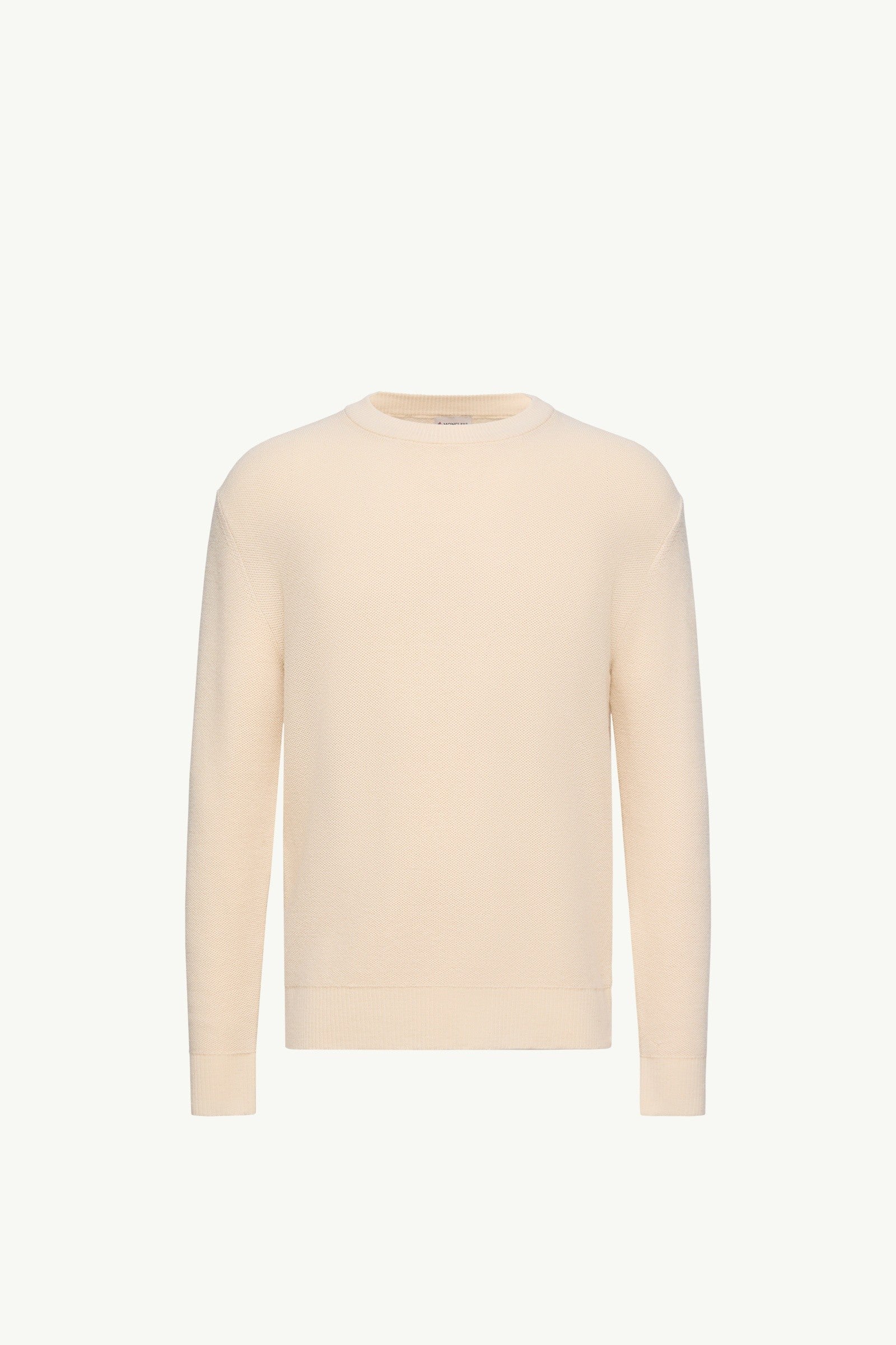 Moncler Leather Logo Wool Sweater Ochre Yellow Ochre Yellow