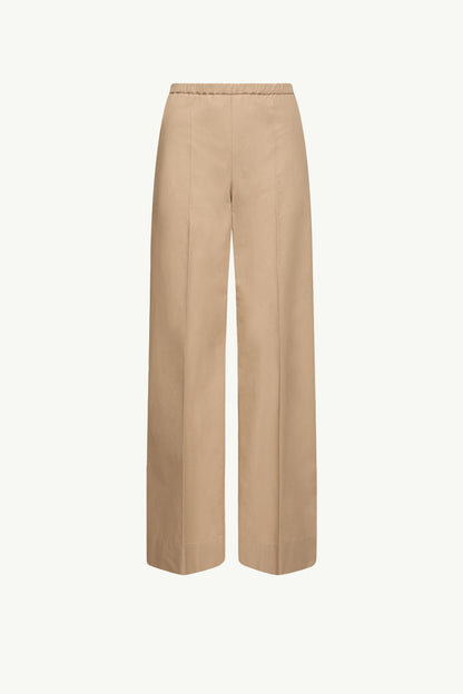 Moncler Cotton Poplin Pants Beige Beige