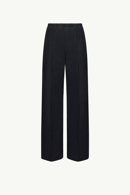 Moncler Cotton Poplin Pants Navy Blue Navy Blue