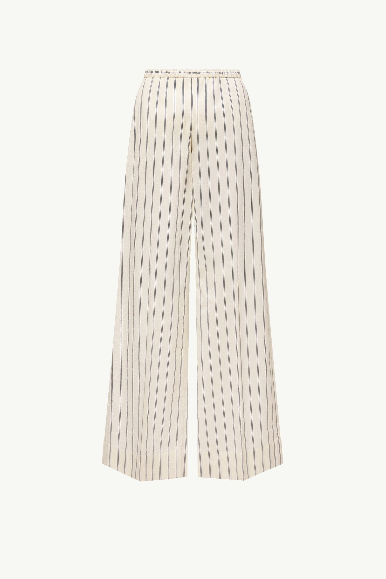 Moncler Striped Cotton & Silk Pants White White
