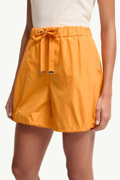 Moncler Logo Patch Taffeta Shorts Yellow Yellow