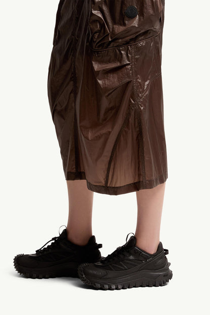 Moncler Cargo Midi Skirt Brown Brown