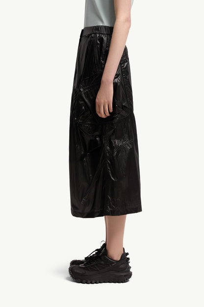 Moncler Cargo Midi Skirt Black Black