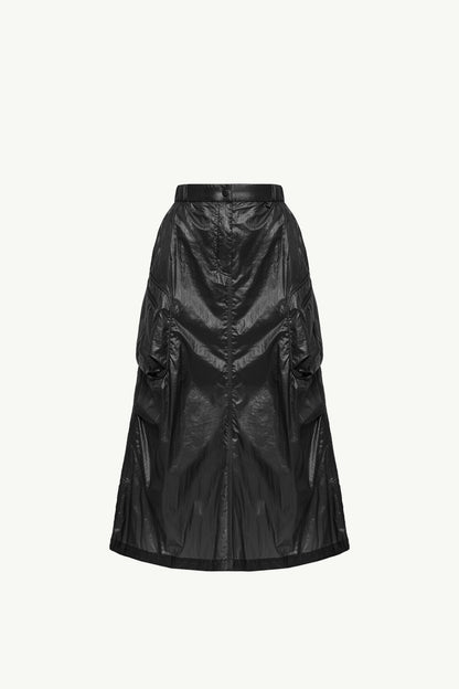 Moncler Cargo Midi Skirt Black Black
