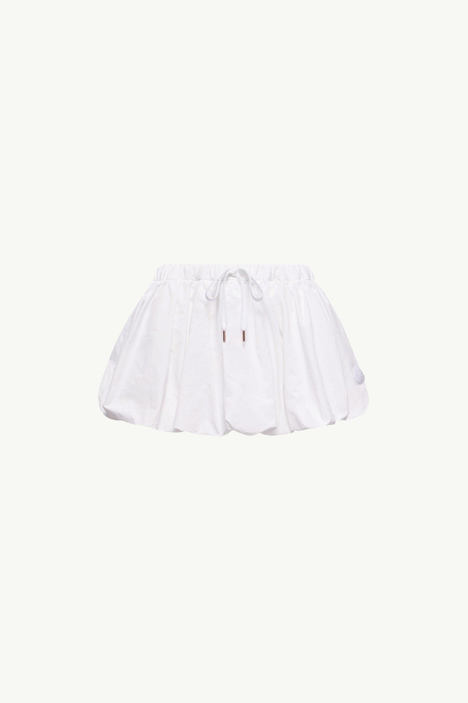 Moncler Cotton Blend Balloon Mini Skirt White White