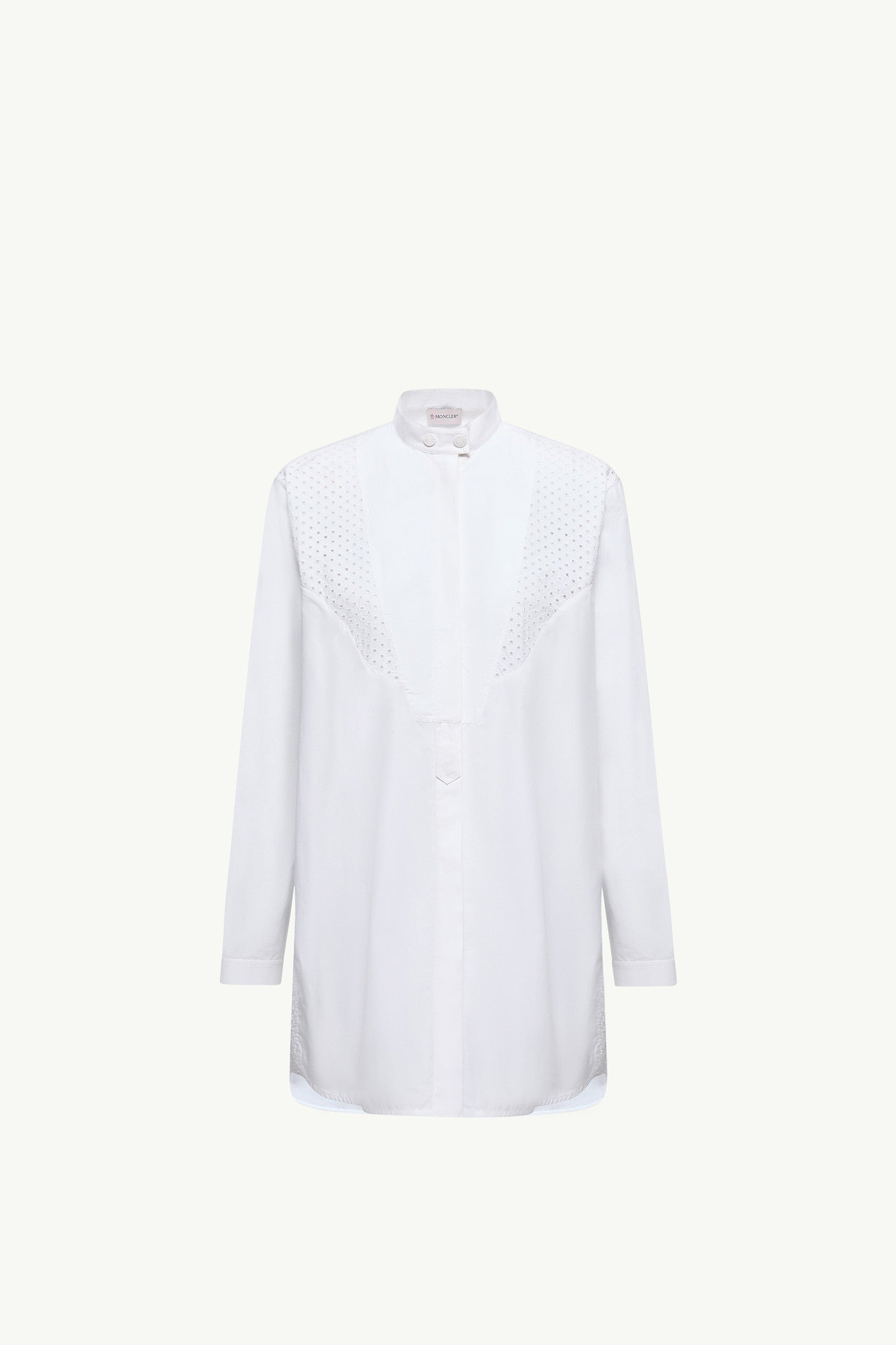 Moncler San Gallo Cotton Poplin Shirt White White