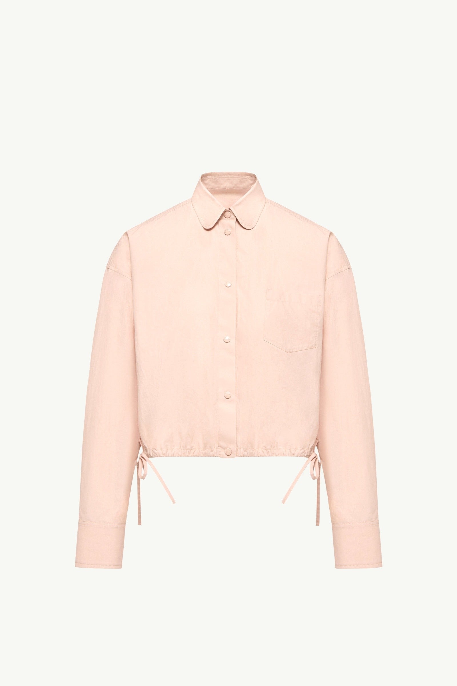 Moncler Cotton Poplin Long Sleeve Shirt Pink Pink