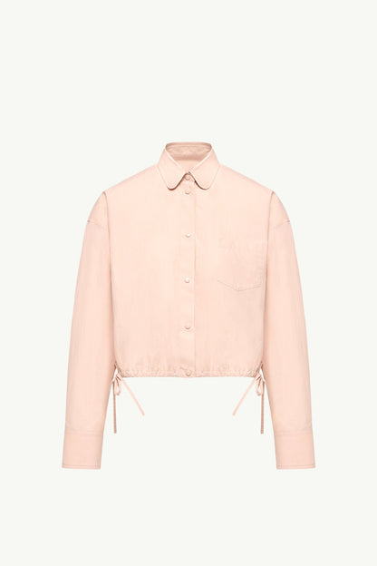 Moncler Cotton Poplin Long Sleeve Shirt Pink Pink