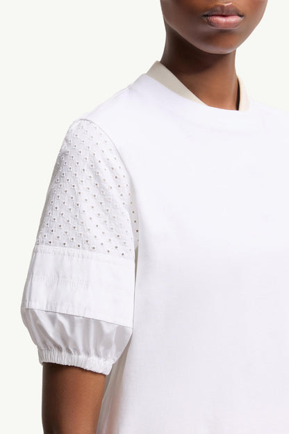 Moncler Cotton Jersey San Gallo T-Shirt White White