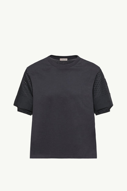 Moncler Cotton Jersey San Gallo T-Shirt Navy Blue Navy Blue