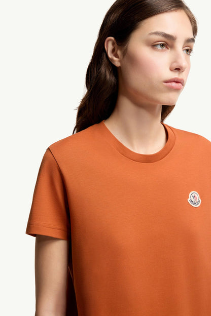 Moncler Logo Patch Cotton T-Shirt (Pack Of Three) White & Black & Orange White & Black & Orange