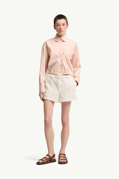 Moncler Layered-Effect Vichy Cotton Blend Shorts White White